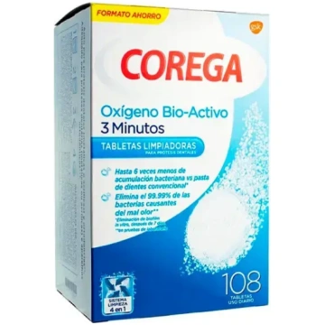 Corega Bio-Active Oxygen 108U 5054563034809