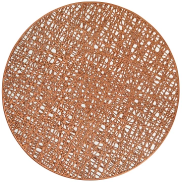 PVC Table Mat 38 cm Glamour Lacy copper Ambition