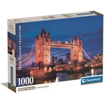 Clementoni CLE puzzle 1000 Compact Bridge At Night