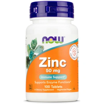 Zinc Gluconate 50 mg Now Foods 100 tabletes
