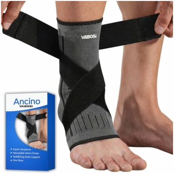 Elastīga neoprēna potītes saite ar stabilizējošām 