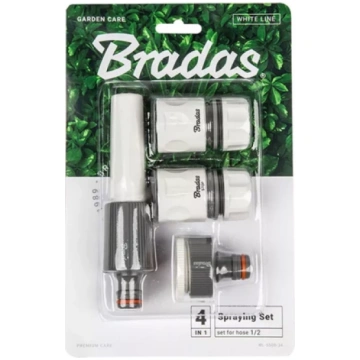 Uzgaļu komplekts WHITE LINE 4-gb. 1/2" (blisteris)