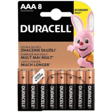 DURACELL Basic MN2400 AAA BL8 Duracell 3758