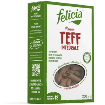 FELICIA - PENNE 100% TEFF INTEGRALE GR 250