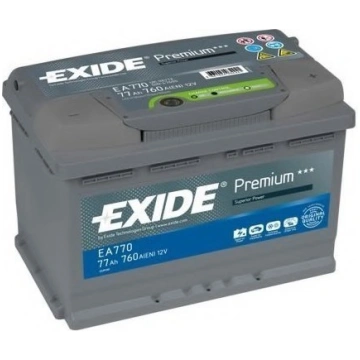 Akumulators 77Ah / 760A 278x 175x 190mm EXIDE EA77