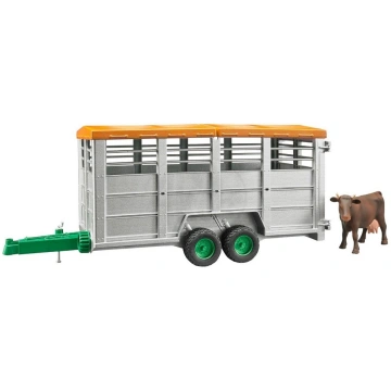 Bruder Livestock lopu treileris ar 1 govi (02227)