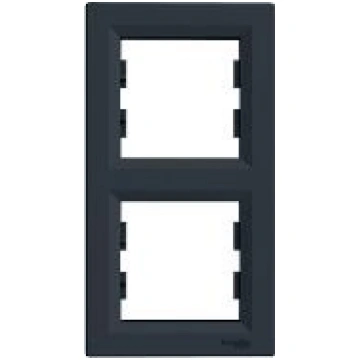 Schneider Electric 2-gang vertical frame anthracit