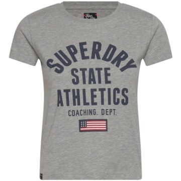 Superdry - Ath Graphic Fitted Tee - izmērs 36