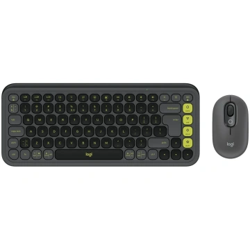 LOGITECH KEYBOARD +MOUSE COMBO POP ICON/GR/GREEN 9
