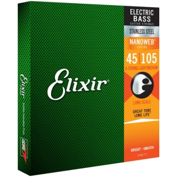 Elixir 14677 Nanoweb 45-105 basģitāras stīgas