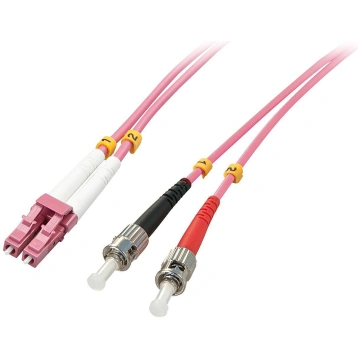Lindy LC/ST OM4 5m 50/125µm Multimode Duplex Fiber