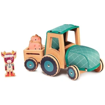 Lilliputiens 83233 Koka rotaļu komplekts „Lauksaim