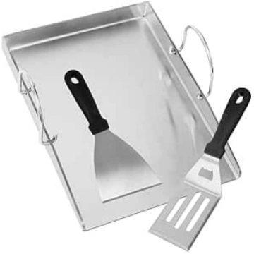 Plancha grila plate ar 2 grilēšanas lāpstiņām gāze