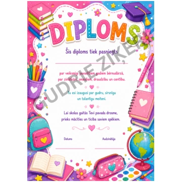 Diplomi izlaidumam. - Mācību materiāli Pirmsskola