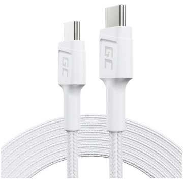 Cable White USB-C Type C 2m Green Cell PowerStream