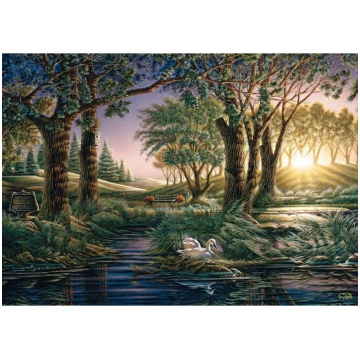Puzle Schmidt Terry Redlin: Morning Magic At The P