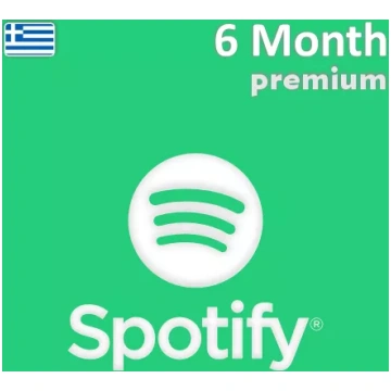 Spotify Premium dāvanu karte 6 mēnešiem (Grieķija)