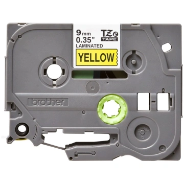 Brother Labelling Tape 9mm, Black on yellow, TZe, 