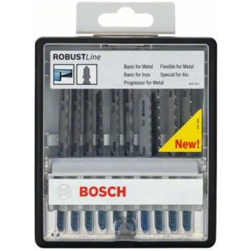 BOSCH 10-daļīgs zāģa asmeņu komplekts Robust Line 