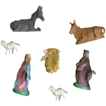 Miniatūra Kristus piedzimšanas aina 3 cm 7 element