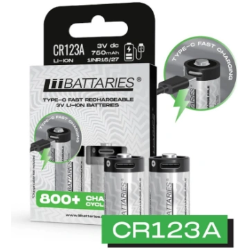 Liibattaries USB-C Rechargeable Powerful batteries