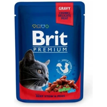 Konservēts ēdiens kaķiem BRIT PREMIUM BEEF STEW&PE