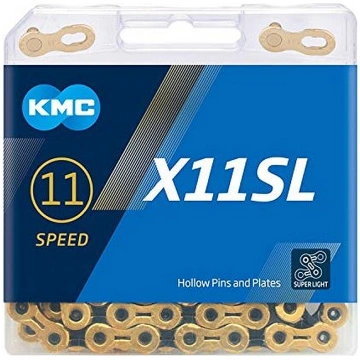 Ķēde KMC X11SL Ti-N Gold Black