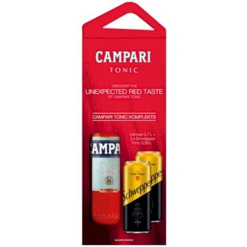 Komplekts Campari & Schweppes Tonic 2x0.33L