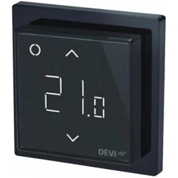 Danfoss DeviReg Smart termoregulators, melns - gab