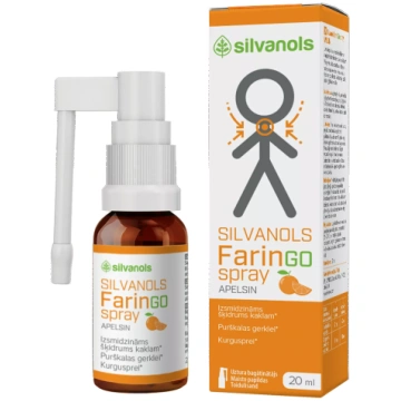 FARINGOSPRAY Apelsīnu sprejs, 20 ml