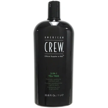 AMERICAN CREW 3-in-1 Tea Tree Shampoo, Conditioner