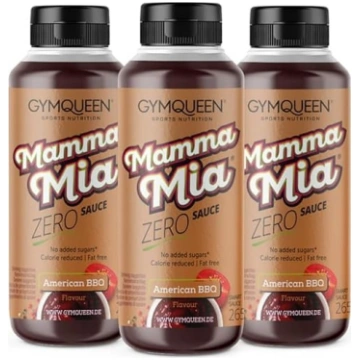 GymQueen Mamma Mia Zero mērce, 3 x 265 ml, zema ka