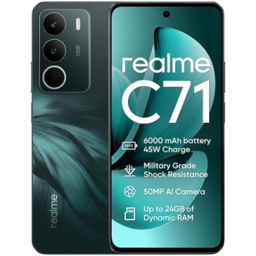 realme C71 4G viedtālrunis 6+128GB, 6,67 collas, 6