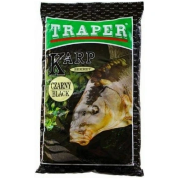 Barība Traper Sekret Karpa 1kg Melna