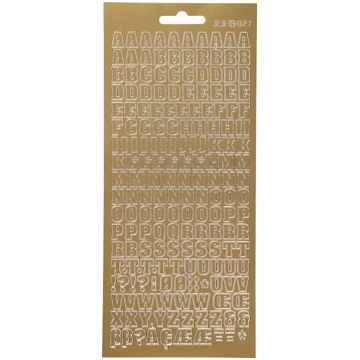 Focus Focus Stickers Gold Letters Design 3
