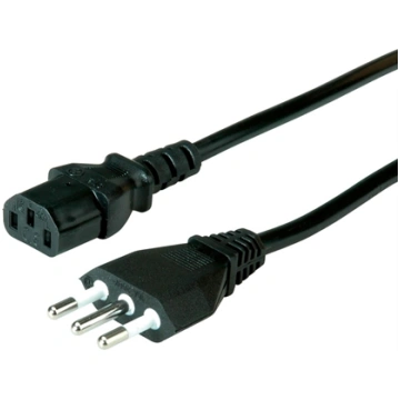 Value Power Cable, straight IEC Conncector, Italy 