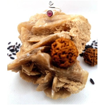 Spiral Soul - 925 Silver Ring with Natural Stone a