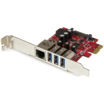 StarTech.com 3-Port PCI Express USB 3.0 Card + Gig