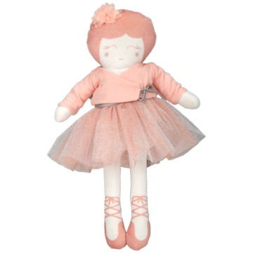 Auduma lelle Arias Ballerina Margot, 34 cm, rozā k