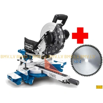 Slīdrāmja leņķzāģis Scheppach HM254 + papildripa 5