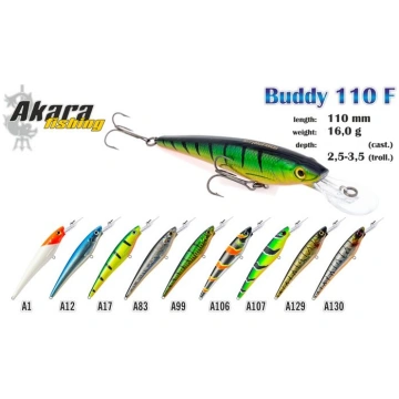 Akara - Vobleris AKARA Buddy 110 F (110m, 16g, 2.5