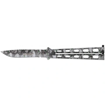 Kandar knife NM497G Skulls green butterfly eyes 13