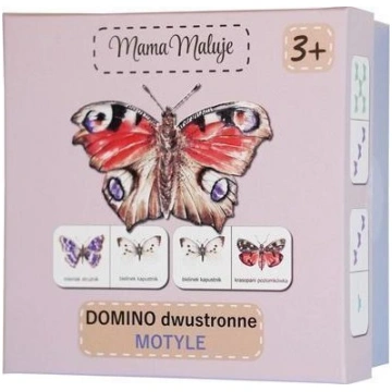 Divpusējās domino kauliņi Taureņi - Mama Paints