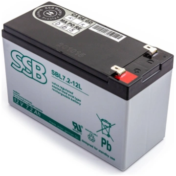SSB SBL 7.2-12L 12V 7.2Ah AGM akumulators bez apko
