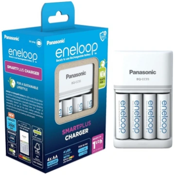 eneloop SmartPlus lādētājs 1-4 AA/AAA NI-MH bateri