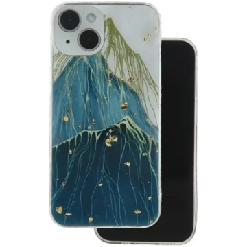 Gold Glam vāciņš iPhone 15 Pro 6.1" - Mountain TFO