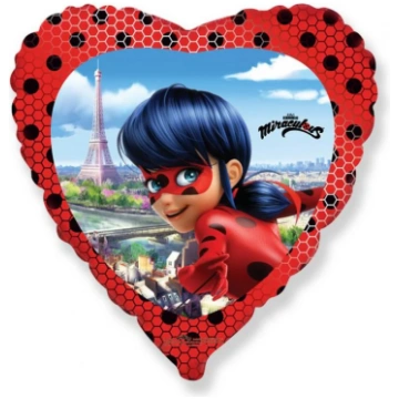Folijas balons "Miraculous Ladybug" (46 cm) ar sir