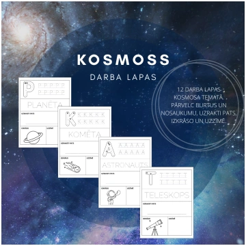Kosmoss - darba lapas valodas jomai - Mācību mater