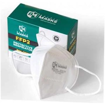 Sejas maskas 2 gab. FFP2 balti, EN149:2001+A1;2009