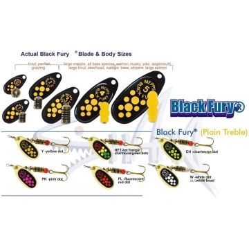 Mepps Black fury #4 (zelts)